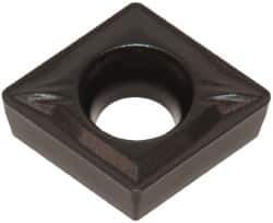 Seco - CCMT432 MF2 Grade TP3500 Carbide Turning Insert - TiCN/Al2O3 Finish, 80° Diamond, 1/2" Inscr Circle, 3/16" Thick, 1/32" Corner Radius - Eagle Tool & Supply
