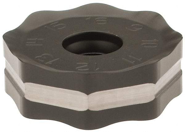 Seco - ONMU090520 M12 Grade MP2500 Carbide Milling Insert - TiCN/Al2O3 Finish, 0.228" Thick, 0.866" Inscribed Circle - Eagle Tool & Supply