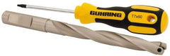 Guhring - 12.5 to 12.99mm Diam, 93.3mm Max Depth, 5/8" Shank Diam, 113mm Flute, 160mm OAL, Replaceable Tip Drill - HT 800 WP Insert, Series 4109 - Eagle Tool & Supply