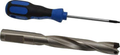Guhring - 17.99mm Diam, 93.4mm Max Depth, 18mm Shank Diam, 170mm OAL, Replaceable Tip Drill - HT 800 WP Insert, Series 4108 - Eagle Tool & Supply