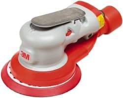 3M - 12,000 OPM, 17 CFM Air Consumption, 90 psi Air Pressure, Palm Air Orbital Sander - Round Pad, - Eagle Tool & Supply