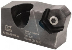 Kennametal - HN.J/XNGJ Insert Style, Indexable Milling Cartridge - KCMS Toolholder Style, Compatible with Face Mills, Series KCMS - Eagle Tool & Supply