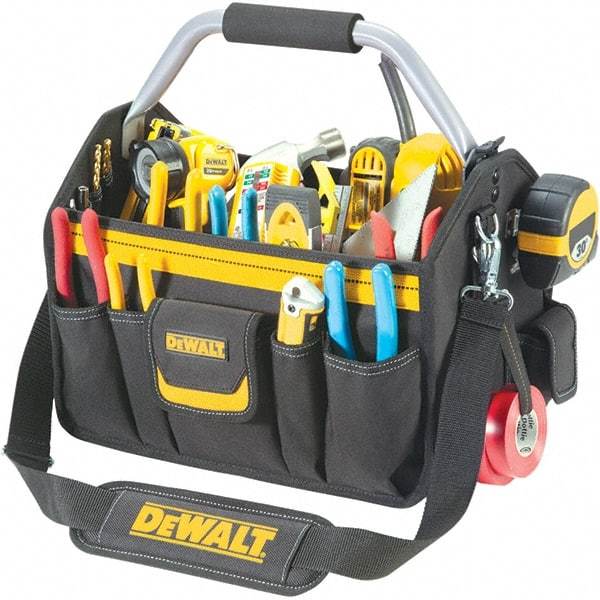 CLC - 26 Pocket Black & Yellow Polyester Tool Tote - 18" Wide x 8-1/2" Deep x 8" High - Eagle Tool & Supply