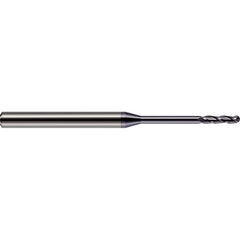 Harvey Tool - Ball End Mills; Mill Diameter (mm): 1.90 ; Mill Diameter (Decimal Inch): 0.0750 ; Number of Flutes: 3 ; Length of Cut (Inch): 1/2 ; Length of Cut (Decimal Inch): 0.5000 ; Material: Solid Carbide