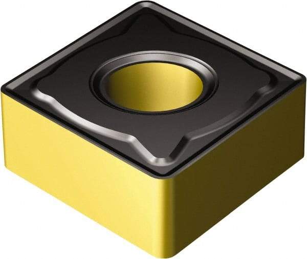 Sandvik Coromant - CNMG432 KR Grade 3225 Carbide Turning Insert - TiCN/AI2O3/TiN Finish, 80° Diamond, 1/2" Inscr Circle, 3/16" Thick, 1/32" Corner Radius - Eagle Tool & Supply