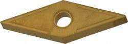 Value Collection - VNMG431 Grade TCN55 Carbide Turning Insert - TiN Finish, 35° Diamond, 1/2" Inscr Circle, 3/16" Thick, 1/64" Corner Radius - Eagle Tool & Supply