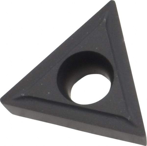 Value Collection - TCMT32.51 Grade ICP22 Carbide Turning Insert - Al2O3 Finish, 60° Triangle, 3/8" Inscr Circle, 5/32" Thick, 1/64" Corner Radius - Eagle Tool & Supply