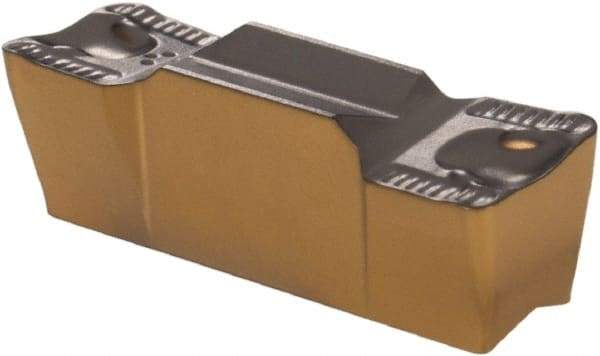 Iscar - 6008GRIP Grade IC808, 6mm Cutting Width Carbide Grooving Insert - 3.6mm Max Depth of Cut, Neutral, 0.8mm Corner Radius, TiAlN Finish - Eagle Tool & Supply