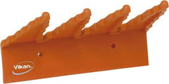 Vikan - 22 Lb, 6-1/2" Wide, 2-1/2" High, Polypropylene, Wall Bracket - 9-1/2" Long, 3 Holders - Eagle Tool & Supply