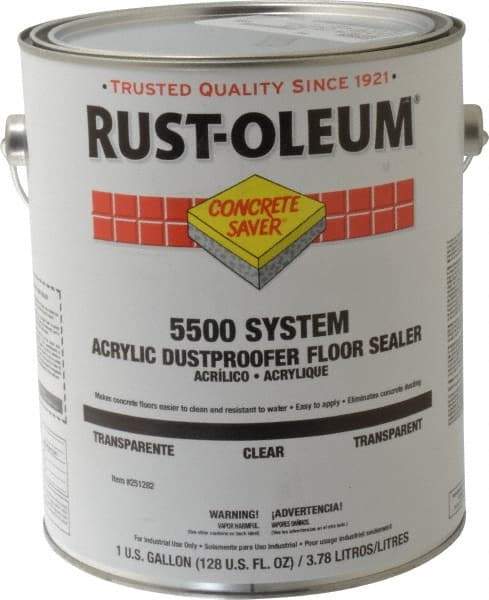 Rust-Oleum - 1 Gal Can Semi Gloss Clear Sealer - <100 g/L VOC Content - Eagle Tool & Supply