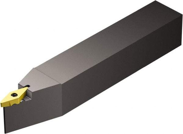 Sandvik Coromant - TR-V13VBN, Neutral Cut, 17.5° Lead Angle, 20mm Shank Height x 20mm Shank Width, Neutral Rake Indexable Turning Toolholder - 125mm OAL, TR-VB1308 Insert Compatibility, Series CoroTurn TR - Eagle Tool & Supply