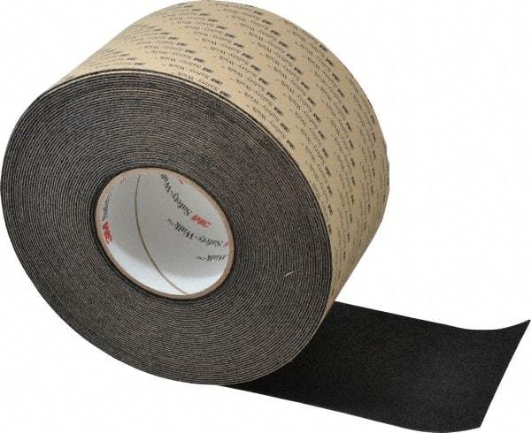 3M - Black Solid Color Anti-Slip Vinyl Tape - 4" Wide x 60' Long - Eagle Tool & Supply