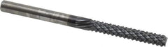 Onsrud - 1/4" Diam, 1-1/2" LOC, End Mill End, Solid Carbide Diamond Pattern Router Bit - Right Hand Cut, 3-1/2" OAL, 1/4" Shank Diam, Use on Composites - Eagle Tool & Supply