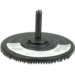 3″ Back-up Pad for Hook and Loop Surface Conditioning Disc, 1/4″ Stem - Eagle Tool & Supply