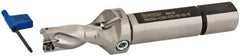 Iscar - 1.19" Max Drill Depth, 2xD, 19/32" Diam, Indexable Insert Drill - 2 Inserts, 3/4" Shank Diam, Straight Shank - Eagle Tool & Supply