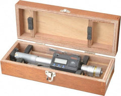 Mitutoyo - 0.8" to 1", IP65, TiN Finish, Electronic Inside Micrometer - 0.00005" Resolution, 0.00015" Accuracy - Eagle Tool & Supply
