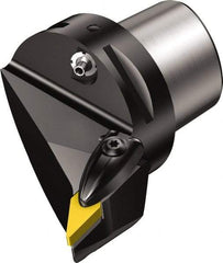 Sandvik Coromant - Right Hand Cut, Size C5, VBMT 160408 Insert Compatiblity, Internal or External Modular Turning & Profiling Cutting Unit Head - 35mm Ctr to Cutting Edge, 65mm Head Length, Through Coolant, Series T-Max P - Eagle Tool & Supply