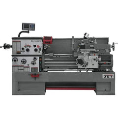 Jet - 14" Swing, 40" Between Centers, 230 Volt, Triple Phase Engine Lathe - 7MT Taper, 7-1/2 hp, 42 to 1,800 RPM, 3-1/8" Bore Diam, 30" Deep x 58" High x 77-1/2" Long - Eagle Tool & Supply