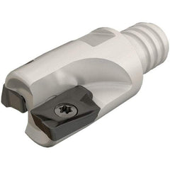 Iscar - 3/4" Cut Diam, 0.39" Max Depth of Cut, 0.96" OAL, Indexable Square Shoulder End Mill - HM90 AP.. 1003.. Inserts, T12 Modular Connection, 90° Lead Angle, Series Heli2000, Multimaster - Eagle Tool & Supply