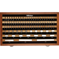 Precision Inch and Metric Rectangular Gage Block Set - Model 516-902-26-81 Pieces - Grade 2(A+) - Steel - Eagle Tool & Supply