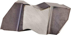 Kennametal - 2012NP K Grade KCU25, 3.68mm Cutting Width Carbide Grooving Insert - 2.79mm Max Depth of Cut, Right Hand, 0.34mm Corner Radius, AlTiN Finish - Eagle Tool & Supply