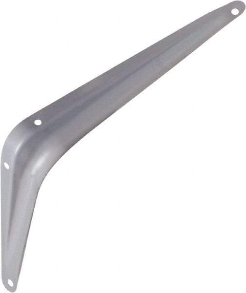 National Mfg. - 100 Lb Capacity, Gray Shelf Brackets - 6" Long x 8" High x 1.667" Wide - Eagle Tool & Supply