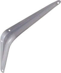 National Mfg. - 100 Lb Capacity, Gray Shelf Brackets - 6" Long x 8" High x 1.667" Wide - Eagle Tool & Supply