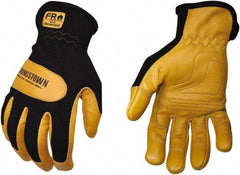 Youngstown - Size XL, Leather or Synthetic Leather, Arc Flash & Flame Resistant Gloves - Kevlar Lined, 12 cal/Sq cm Max Arc Protection, HRC 2, ANSI Cut Level 3, NFPA70E & ASTM F2302 - Eagle Tool & Supply