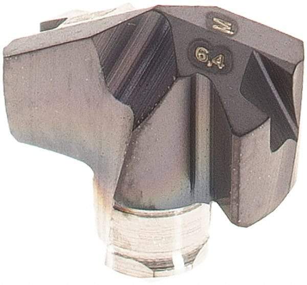 Iscar - Series ICM, 0.252" Diam Grade IC908 140° Replaceable Drill Tip - Carbide, TiAlN Finish, 6 Seat Size, Through Coolant - Eagle Tool & Supply