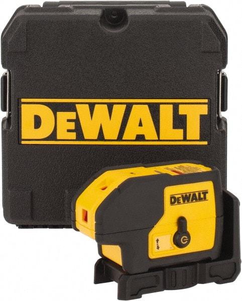 DeWALT - 3 Beam 100' Max Range Self-Leveling Laser - Red Beam, 1/8" at 30' Accuracy, 5" Long x 2-1/4" Wide x 3-3/4" High - Eagle Tool & Supply