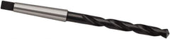Guhring - 3/32", 1MT 118° Point High Speed Steel Taper Shank Drill Bit - Bright/Oxide Finish, 30mm Flute Length, 111mm OAL, Spiral Flute, Series 245 - Eagle Tool & Supply