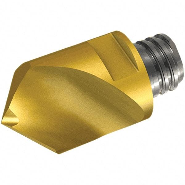 Iscar - MM ECD Grade IC908 Carbide Spotting Drill Milling Tip Insert - TiAlN Finish, 2 Flutes, 0.236" Cutting Diam, 11mm Extension - Eagle Tool & Supply