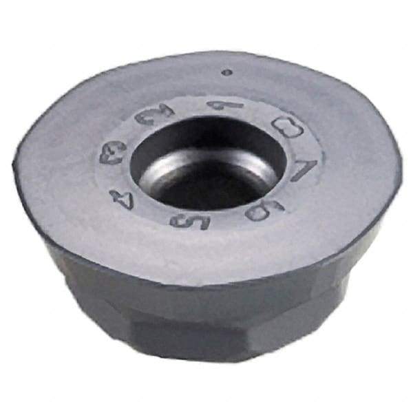 Iscar - OFMW0706 FF Grade IC910 Carbide Milling Insert - AlTiN Finish, 0.315" Thick, 0.803" Inscribed Circle - Eagle Tool & Supply