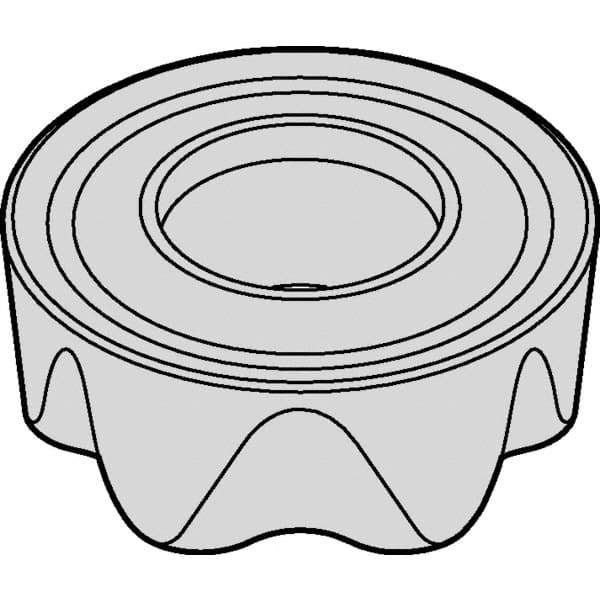 Kennametal - RCGT86 HF Grade KCPM40 Carbide Milling Insert - TiAlN/AlCrN Finish, 3/8" Thick, 1" Inscribed Circle - Eagle Tool & Supply