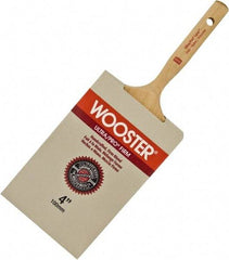 Wooster Brush - 3" Flat Nylon/Polyester Varnish Brush - 3-3/16" Bristle Length, 6-1/4" Maple Dowel Handle - Eagle Tool & Supply