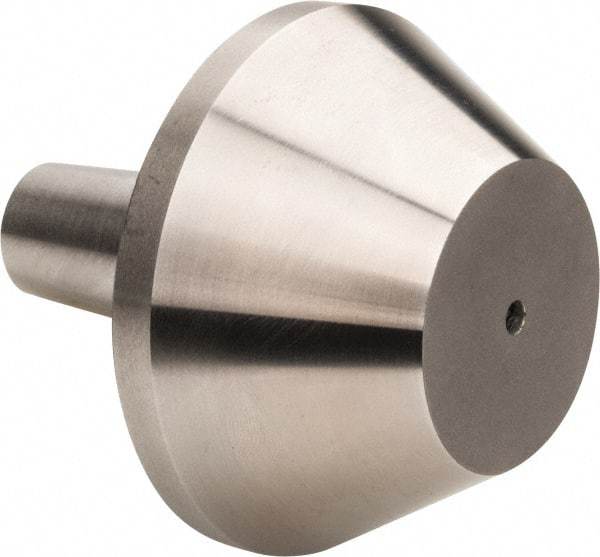 Riten - 5MT Taper, 1-1/2 to 2-3/4" Point Diam, Hardened Tool Steel Lathe Bull Nose Point - 1-5/8" OAL - Eagle Tool & Supply