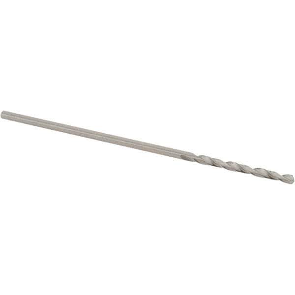 Walter-Titex - 0.98mm 118° High Speed Steel Jobber Drill - Bright Finish, Right Hand Cut, Spiral Flute, Straight Shank, 34mm OAL, N Point - Eagle Tool & Supply