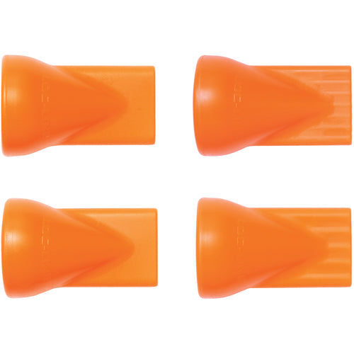 Coolant Hose System Assortment - 1/2″ Inside Diameter System-1/2″ Flat Nozzle Assortment Contains 1 each of Flat Slot 80, Flat Slot 125, Flat Hole 5 & Flat Hole 7 Nozzles - Eagle Tool & Supply