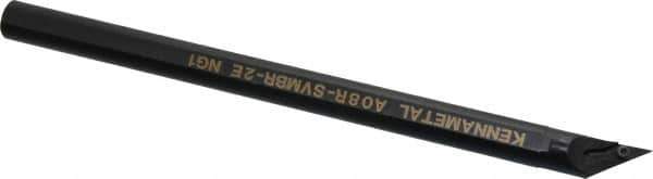 Kennametal - 24.89mm Min Bore Diam, 203.2mm OAL, 1/2" Shank Diam, A-SVMB Indexable Boring Bar - VB.. Insert, Screw Holding Method - Eagle Tool & Supply