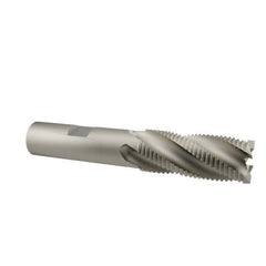 Interstate - 3/4" Diam, Fine Pitch, 1-5/8" LOC, 4 Flute Cobalt Roughing Square End Mill - Uncoated, 3-3/4" OAL, 5/8" Shank Diam, Single End - Eagle Tool & Supply