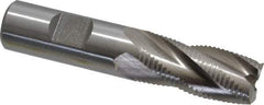 Interstate - 3/4" Diam, Fine Pitch, 1-5/8" LOC, 4 Flute Cobalt Roughing Square End Mill - Uncoated, 3-3/4" OAL, 3/4" Shank Diam, Single End - Eagle Tool & Supply