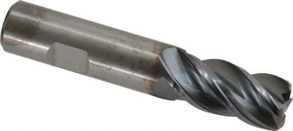 Kennametal - 3/4", 4 Flute, Solid Carbide, 0.12" Corner Radius End Mill - 4" OAL, 1-1/2" LOC - Eagle Tool & Supply