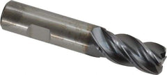 Kennametal - 3/4", 4 Flute, Solid Carbide, 0.12" Corner Radius End Mill - 4" OAL, 1-1/2" LOC - Eagle Tool & Supply