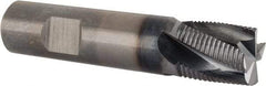 Kennametal - 3/4" Diam, Fine Pitch, 3/4" LOC, 4 Flute Solid Carbide Corner Chamfer Roughing End Mill - AlTiN Finish, 3-1/2" OAL, 3/4" Shank Diam, Single End, Centercutting, 25° Helix - Eagle Tool & Supply