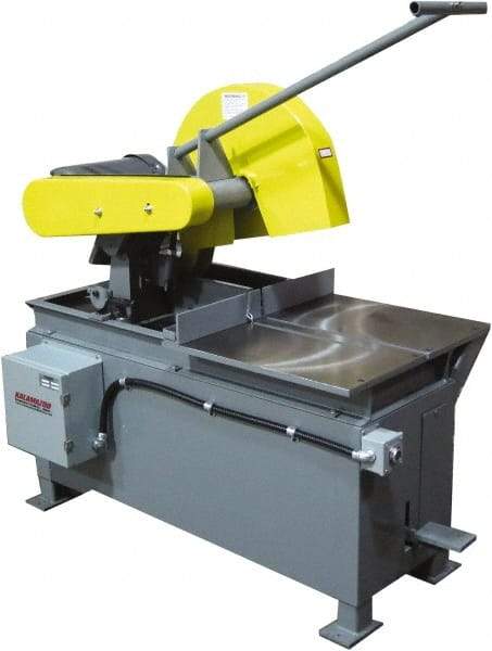 Kalamazoo - 20" Blade Diam, 1" Arbor Hole, Straight Chop & Cutoff Saw - 2,500 RPM, 15 hp, 220/440 Volts, 3 Phase - Eagle Tool & Supply