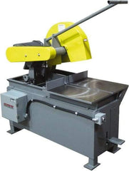 Kalamazoo - 20" Blade Diam, 1" Arbor Hole, Straight Chop & Cutoff Saw - 2,500 RPM, 15 hp, 220/440 Volts, 3 Phase - Eagle Tool & Supply