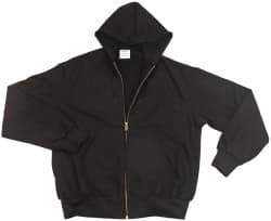 PRO-SAFE - Size 2XL General Purpose Jacket - Black, Cotton, Zipper Closure - Eagle Tool & Supply