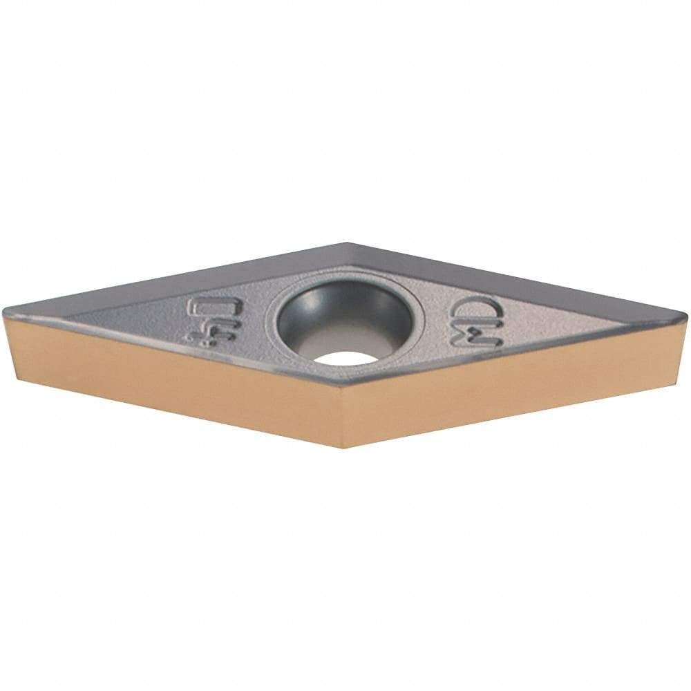 Iscar - VCGT130304 MD Grade IC807 Carbide Turning Insert - TiAlN Finish, 35° Diamond, 5/16" Inscr Circle, 1/8" Thick, 1/64" Corner Radius - Eagle Tool & Supply
