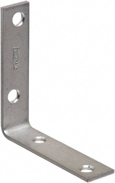 National Mfg. - 3" Long x 3/4" Wide, Steel, Corner Brace - Zinc Plated - Eagle Tool & Supply