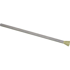 Made in USA - 1/4" Cut Diam, 1/4" Shank Diam, Inverted Cone Head Double Cut Burr - Carbide, 5/16" LOC, 6-3/4" OAL - Eagle Tool & Supply